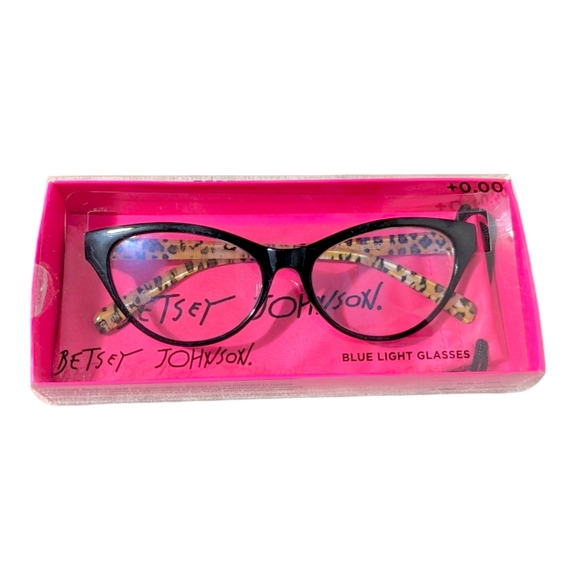 Betsey Johnson Blue Light Filtering Glasses Mock Readers No Magnification 0.00 - Picture 9 of 10